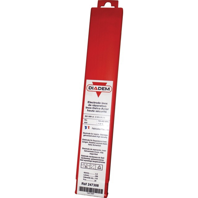 Electrode Inox Ø 3,2 Boite de 20 Diadem référence fournisseur 247308